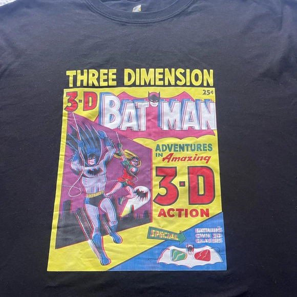 3D Batman Black Graphic Short Sleeve T-shirt Plus Size Size 3XL Superhero - Picture 2 of 7